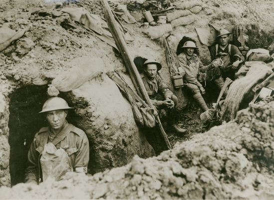 Image 'Men in the trenches' by State Library of South Australia. Released under Creative Commons 2.0 (CC BY 2.0) license.